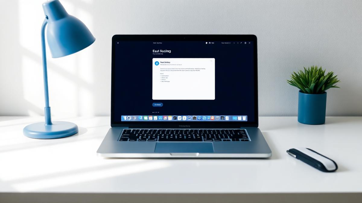 Laptop drafting an email reply automatically